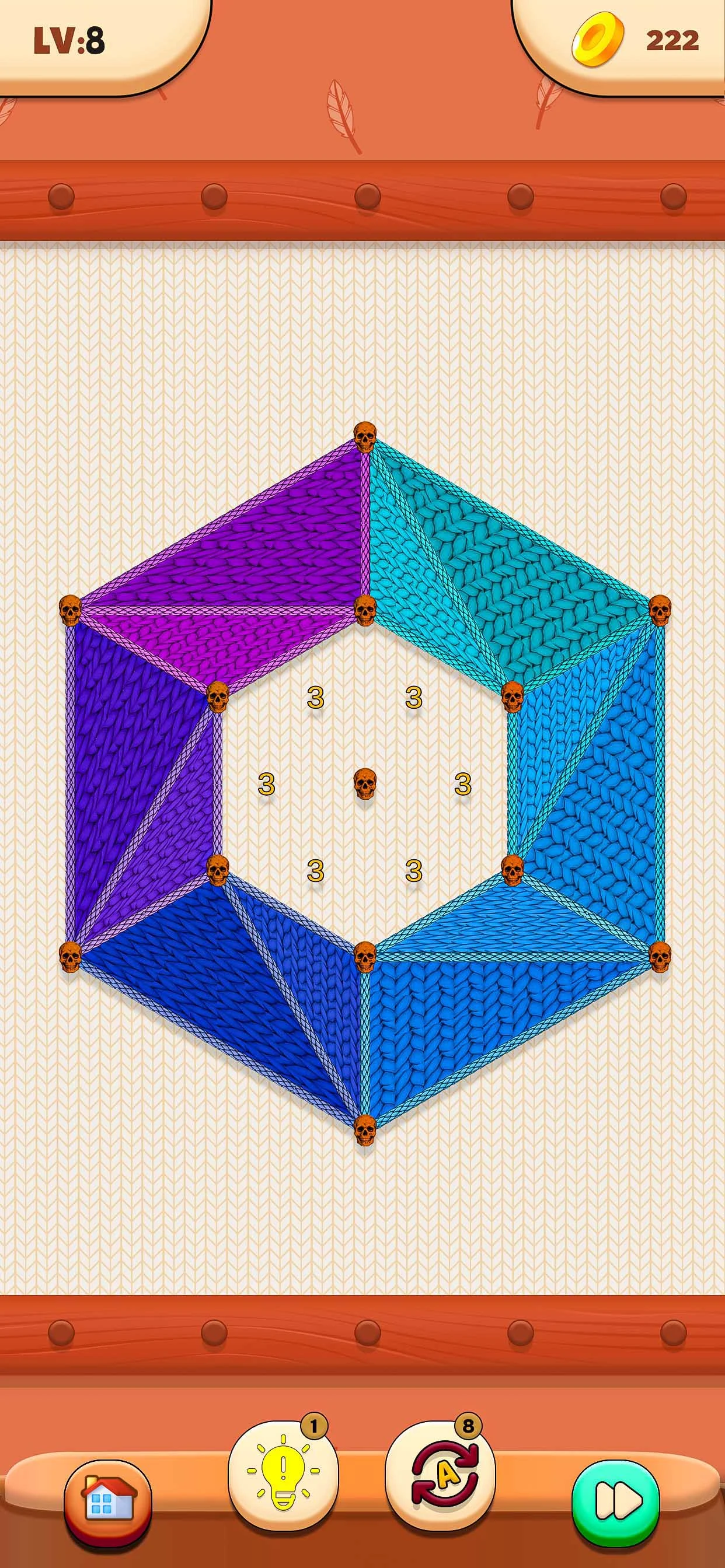 Cozy Threads: Dot Puzzle Rope screenshot