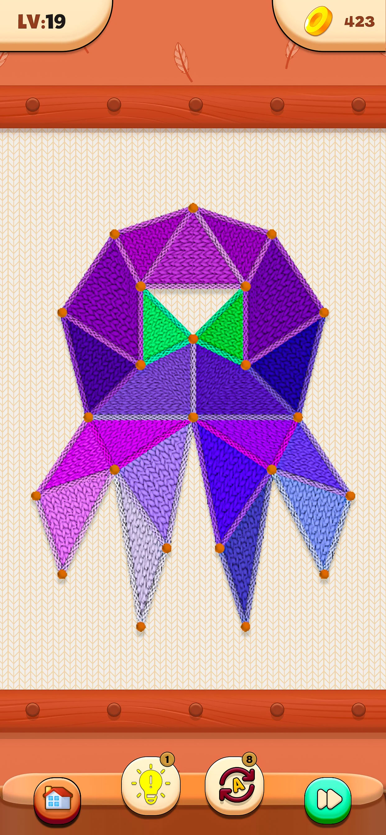 Cozy Threads: Dot Puzzle Rope screenshot