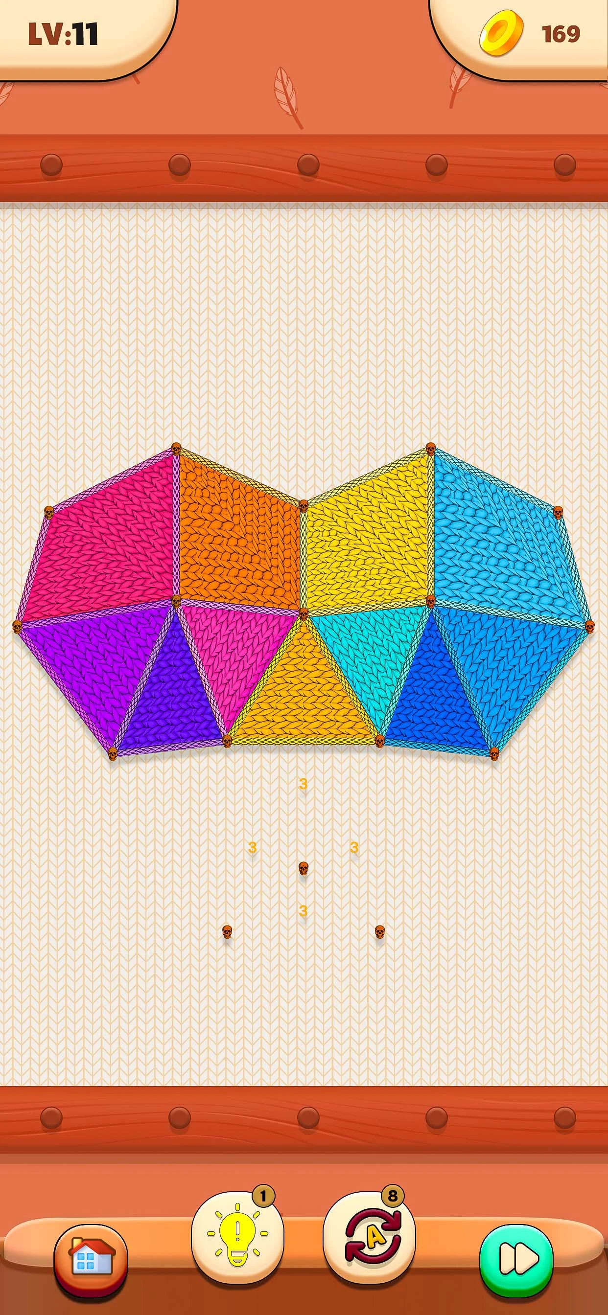 Cozy Threads: Dot Puzzle Rope screenshot